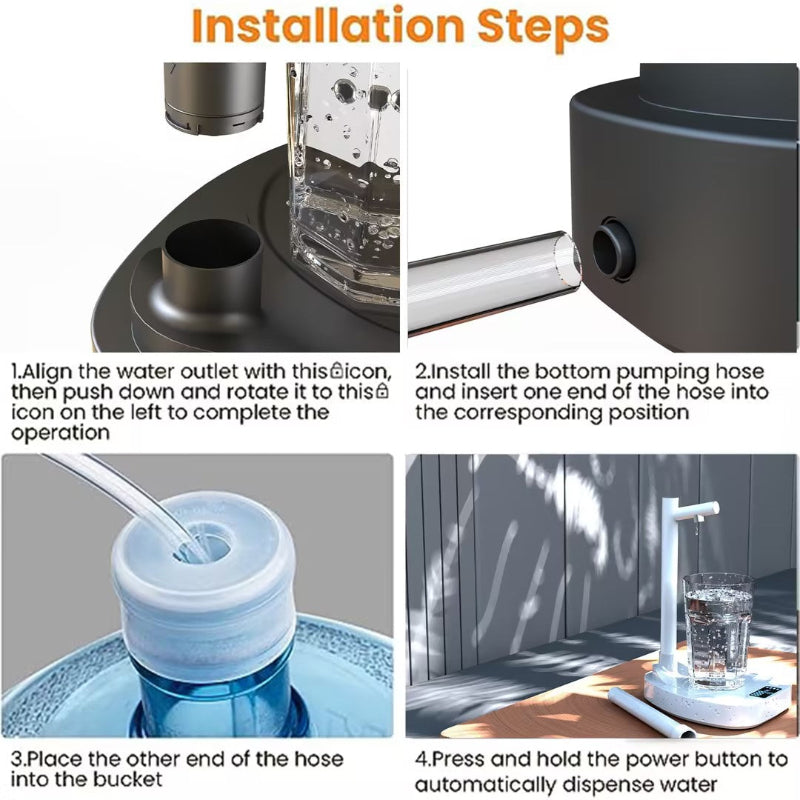 Automatic Rechargeable Water Dispenser Pump with Stand